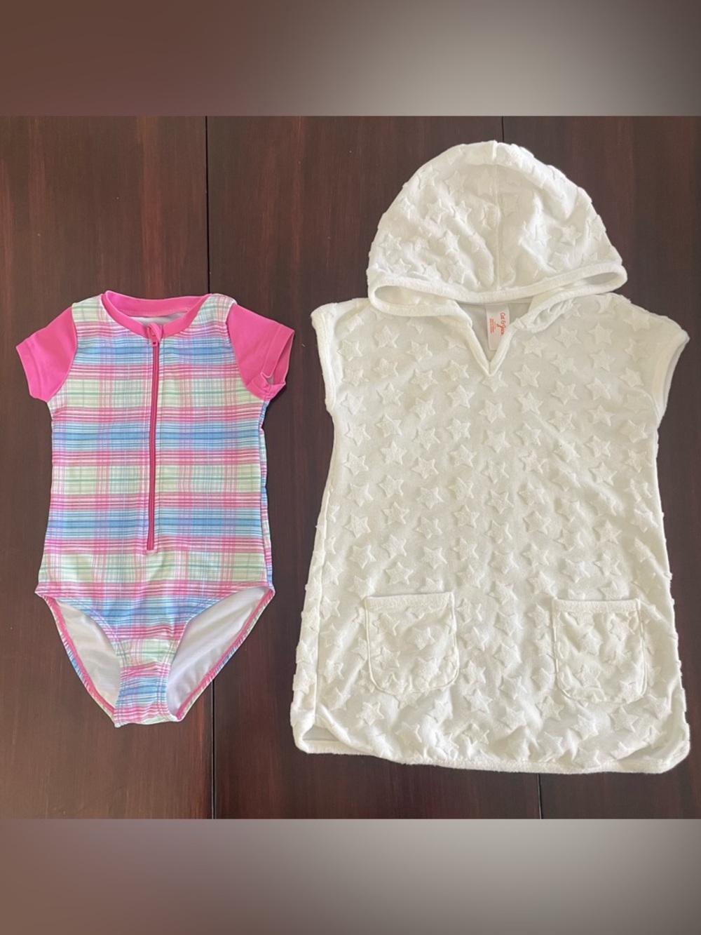 Little Girls Size 5 Swimsuit & Swimcover